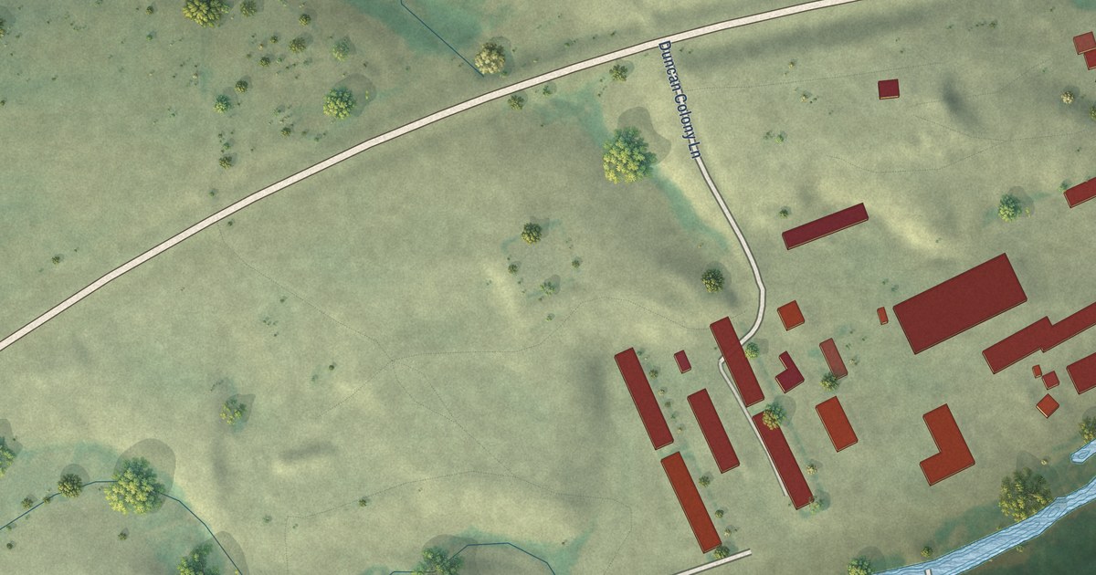Map of Duncan Ranch Colony, Montana in 2026