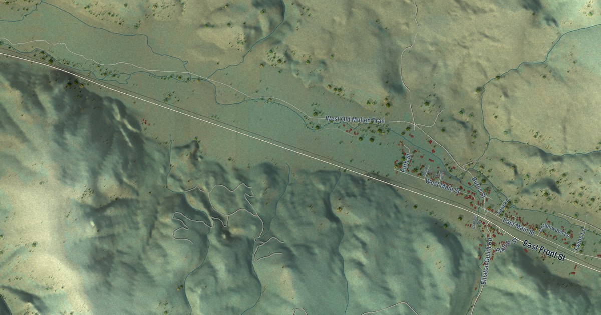 Map of Elliston, Montana in 2026