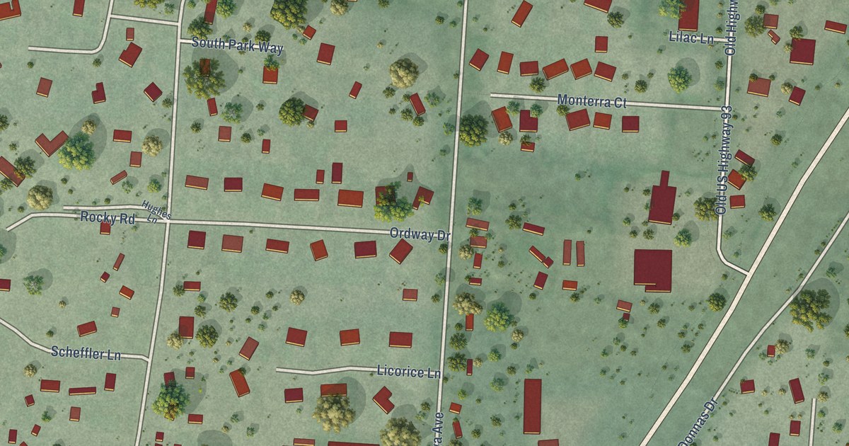Map of Florence, Montana in 2026