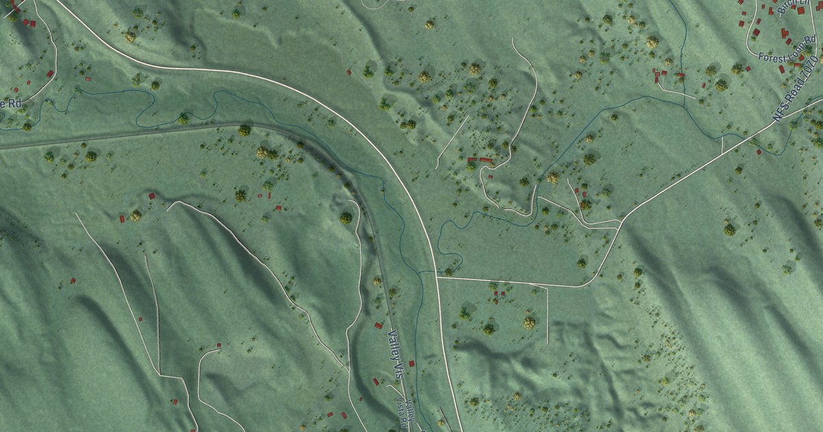 Map of Fortine, Montana in 2026