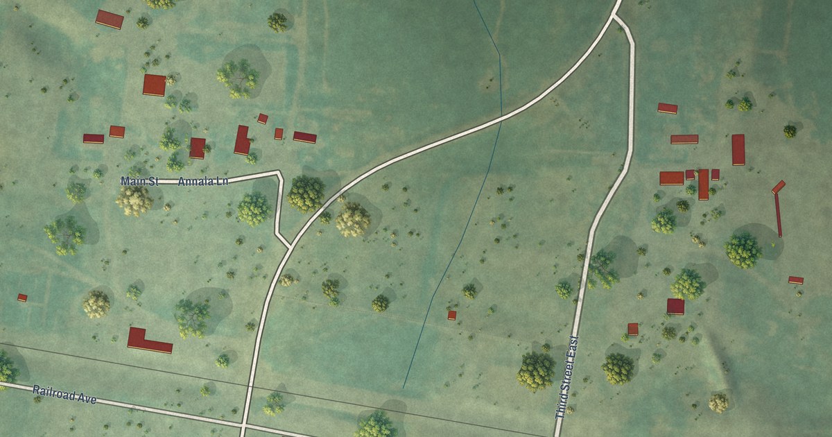 Map of Geyser, Montana in 2026