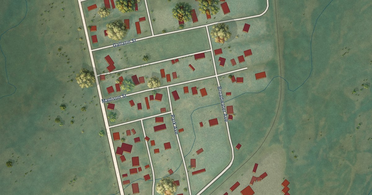 Map of Harrison, Montana in 2026