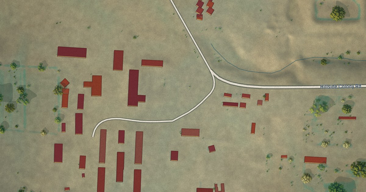 Map of Hillside Colony, Montana in 2026