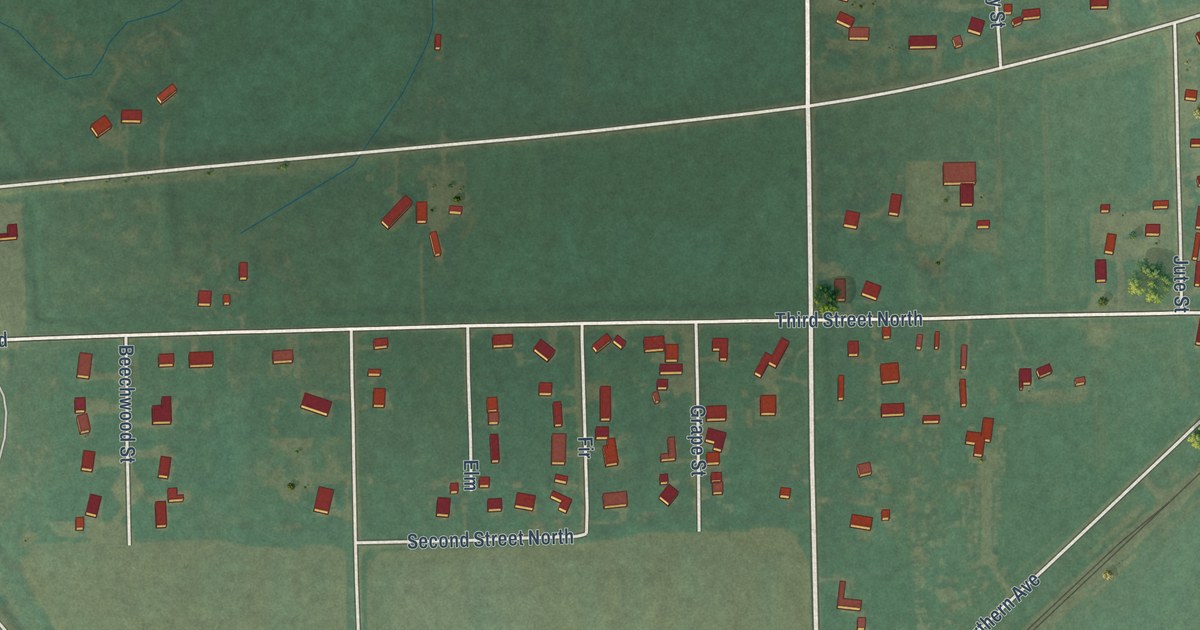 Map of Huntley, Montana in 2026