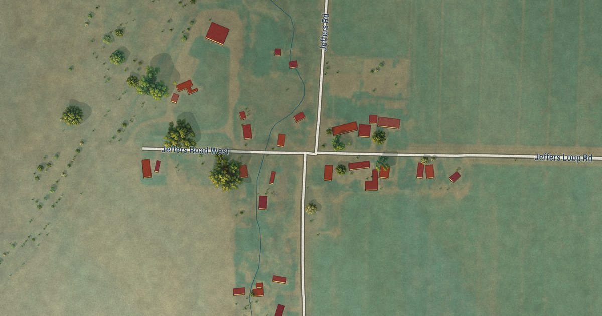 Map of Jeffers, Montana in 2026
