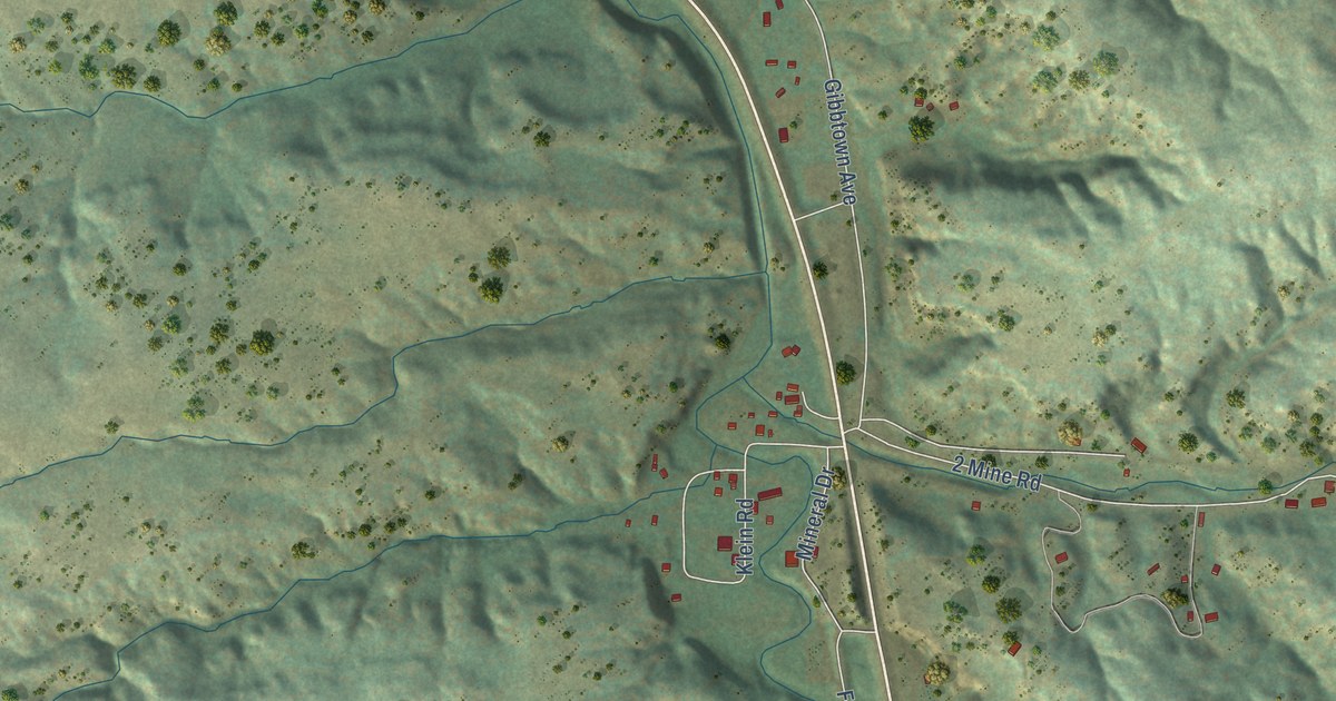 Map of Klein, Montana in 2026