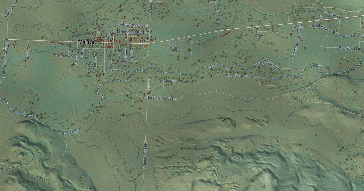 Map of Lincoln, Montana in 2026
