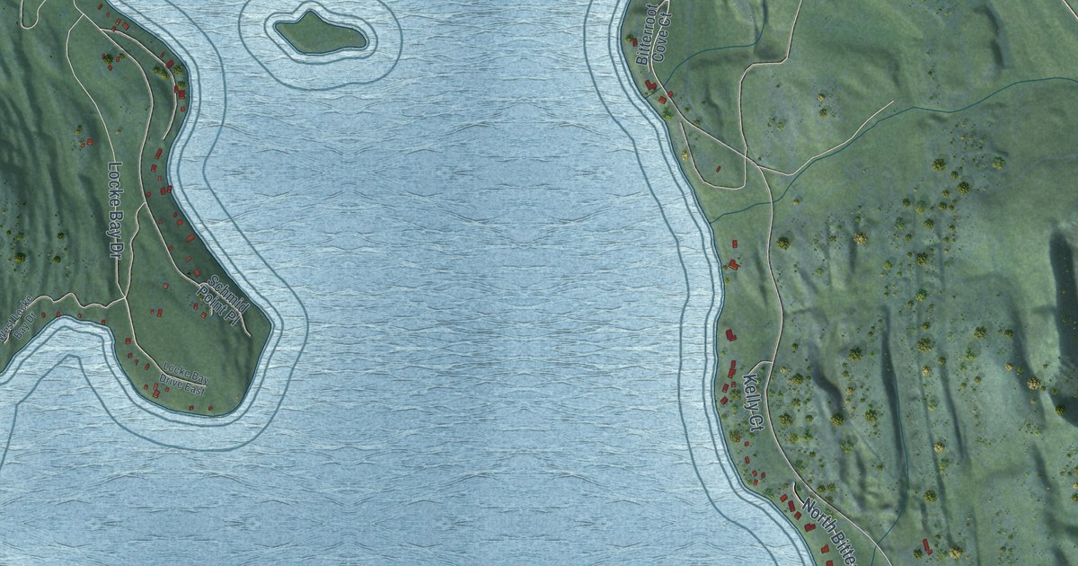 Map of Little Bitterroot Lake, Montana in 2026