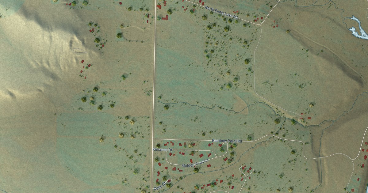 Map of McAllister, Montana in 2026