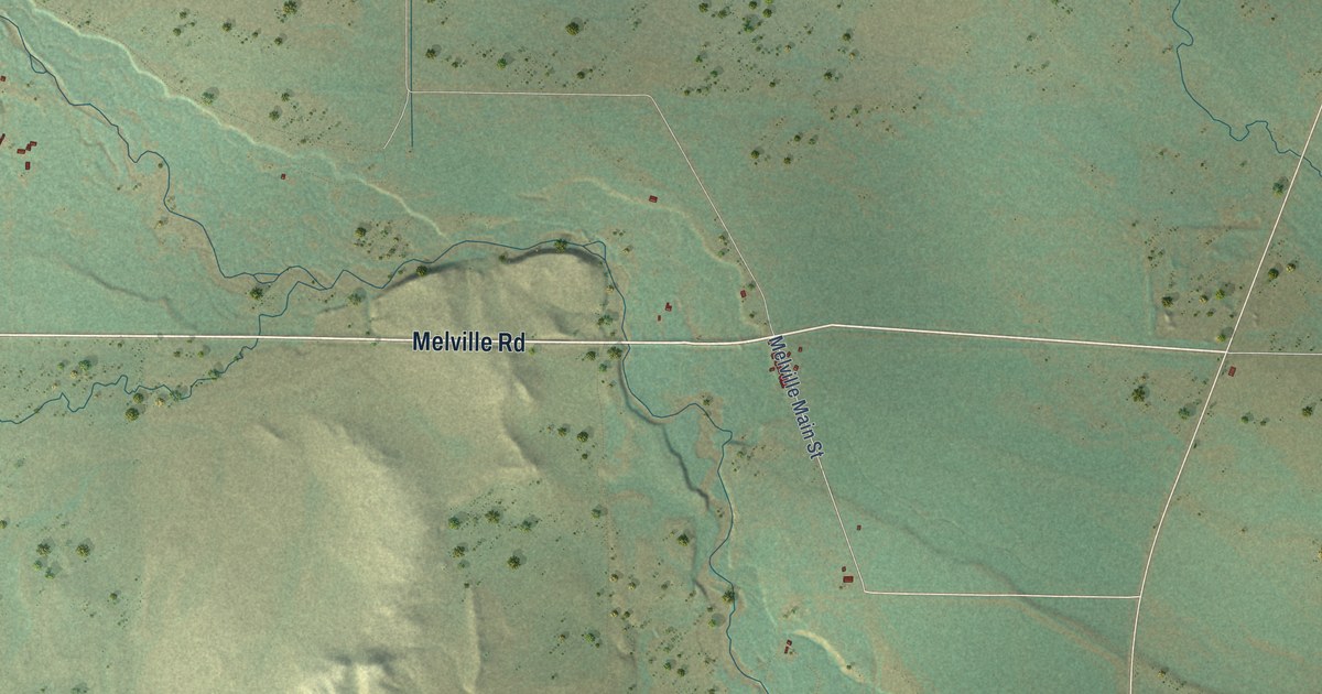 Detailed Map of Melville, Montana