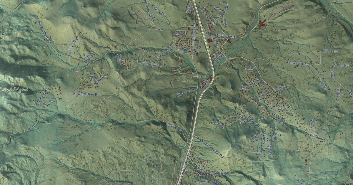 Map of Montana City, Montana in 2026