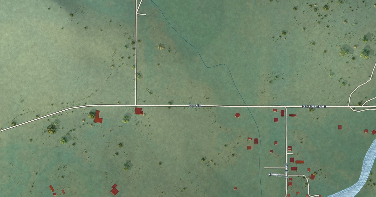Map of Nye, Montana in 2026