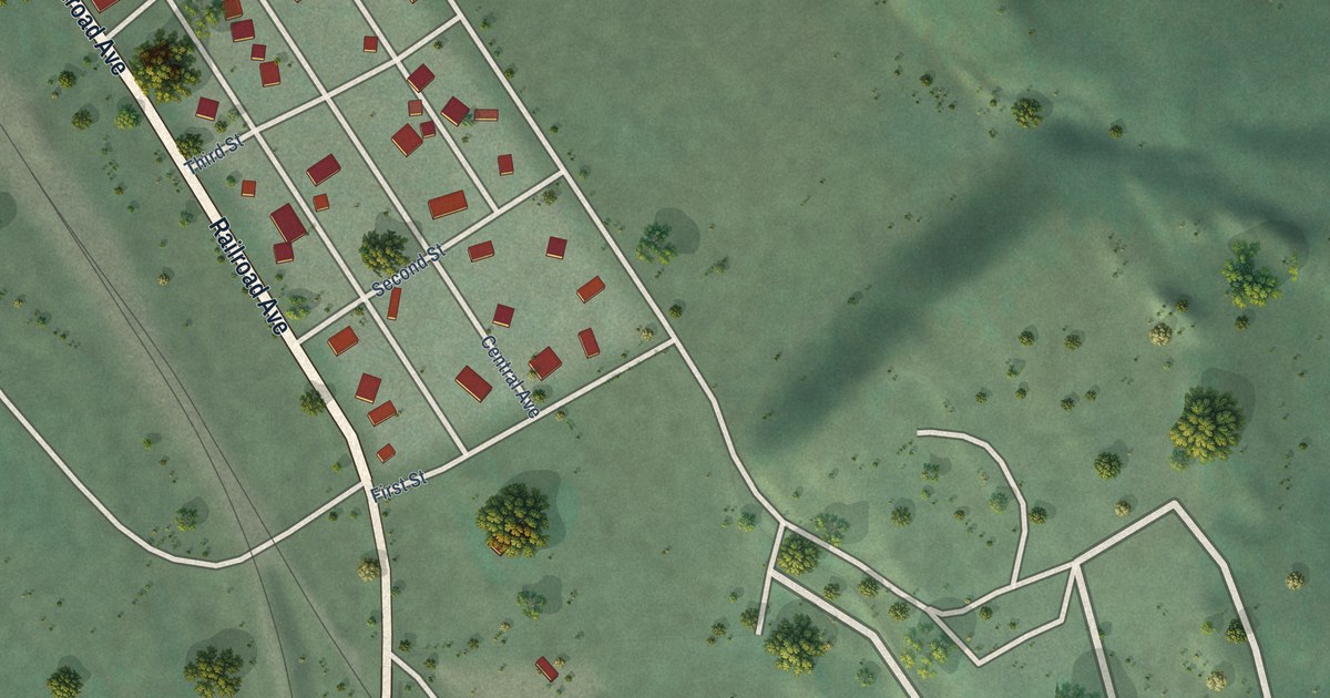Map of Paradise, Montana in 2026