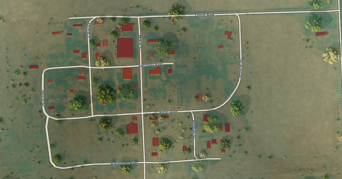 Map of Peerless, Montana in 2026