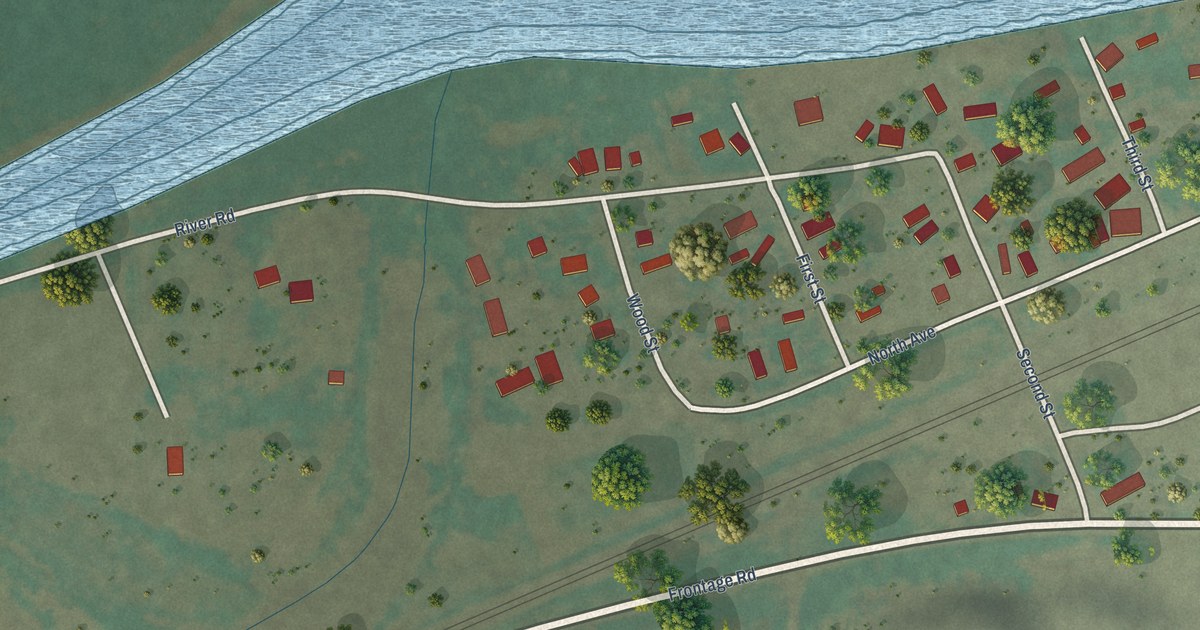 Map of Rosebud, Montana in 2026