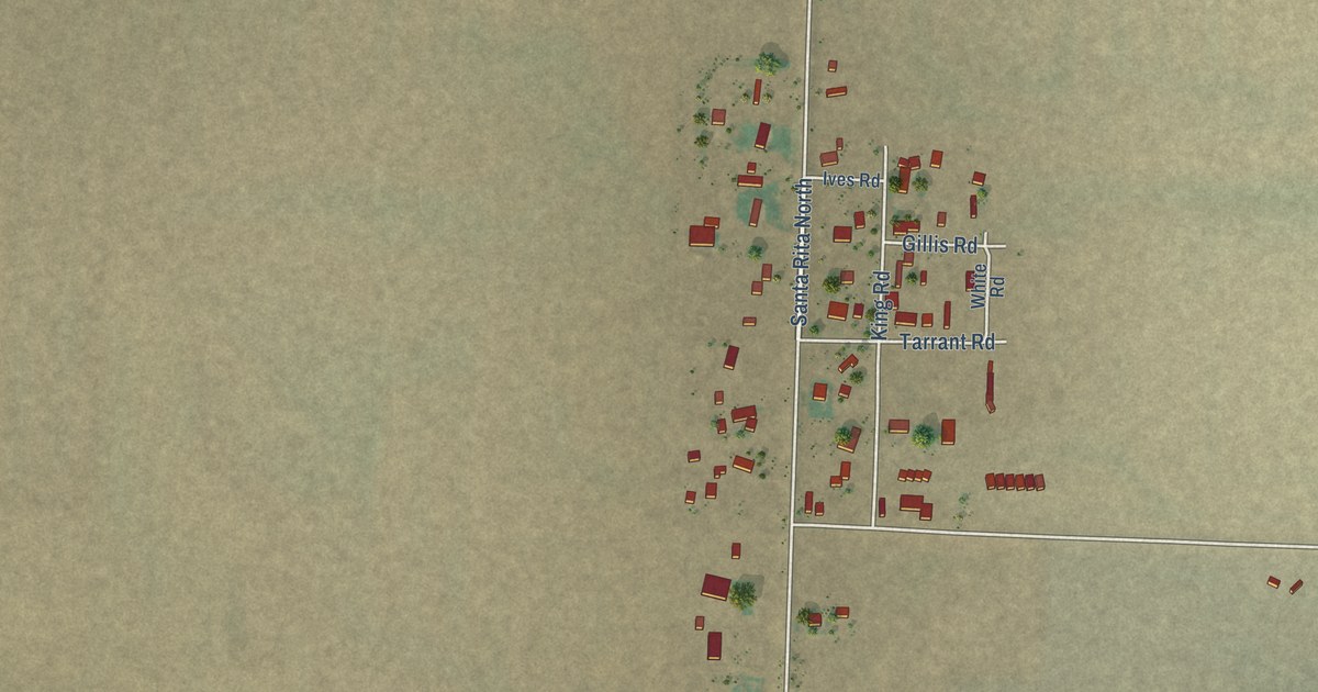 Map of Santa Rita, Montana in 2026