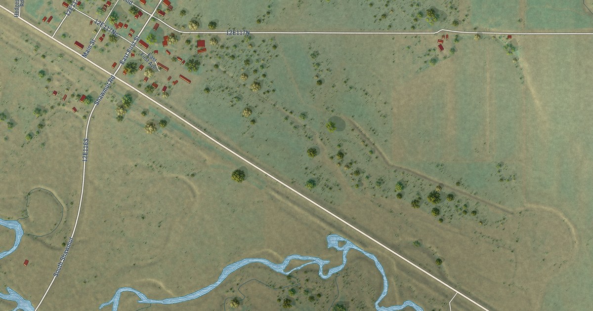 Map of Shawmut, Montana in 2026