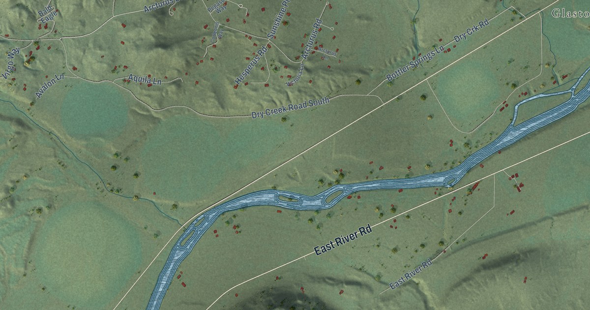 Map of South Glastonbury, Montana in 2026