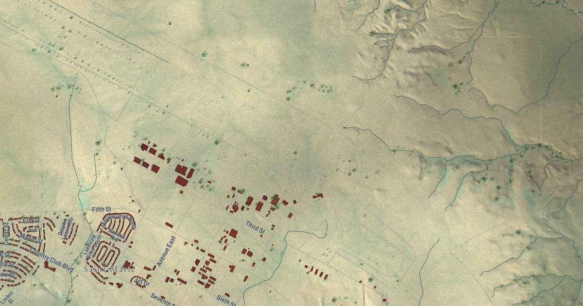 Map of St. Marie, Montana in 2026
