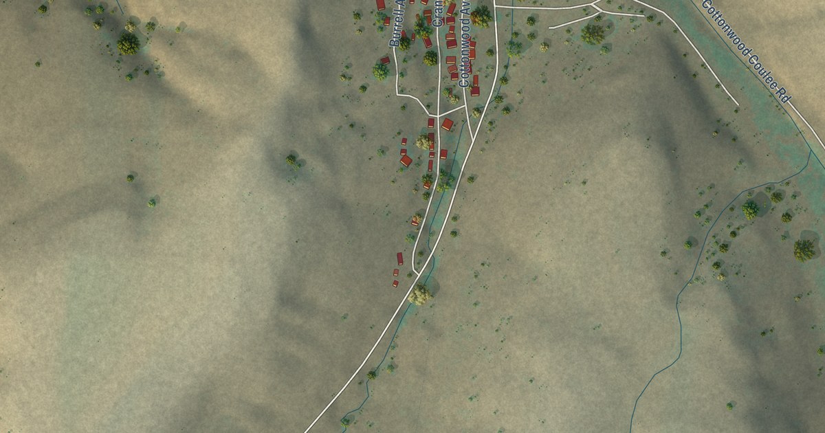 Map of Stockett, Montana in 2026