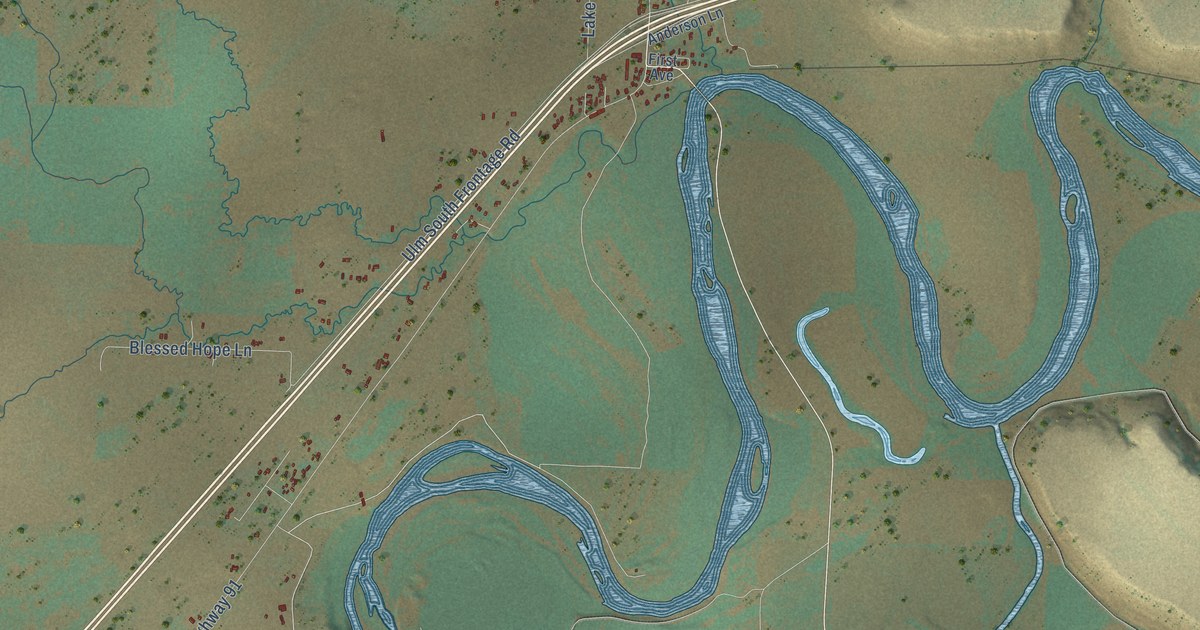 Map of Ulm, Montana in 2026