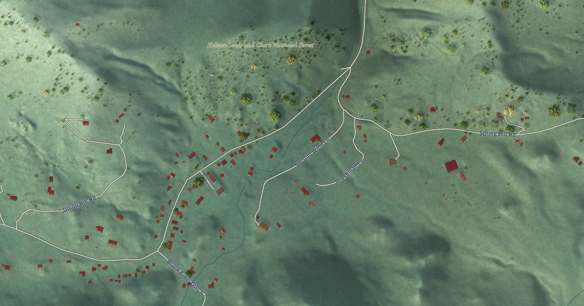 Map of Unionville, Montana in 2026