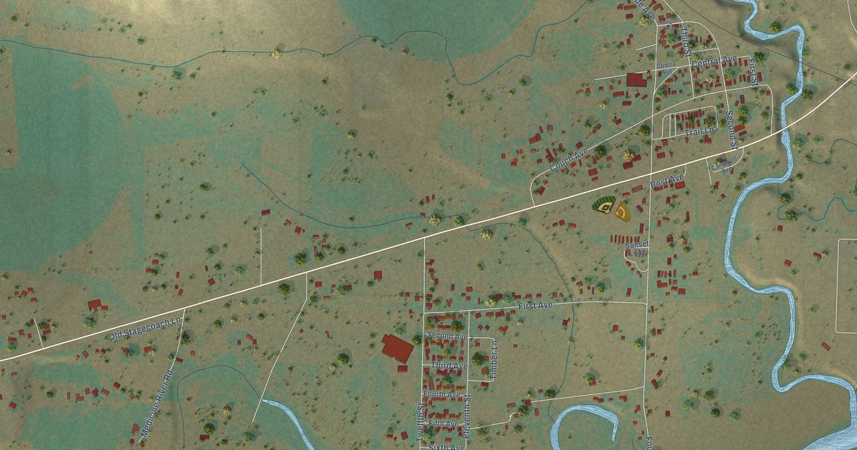 Map of Vaughn, Montana in 2026