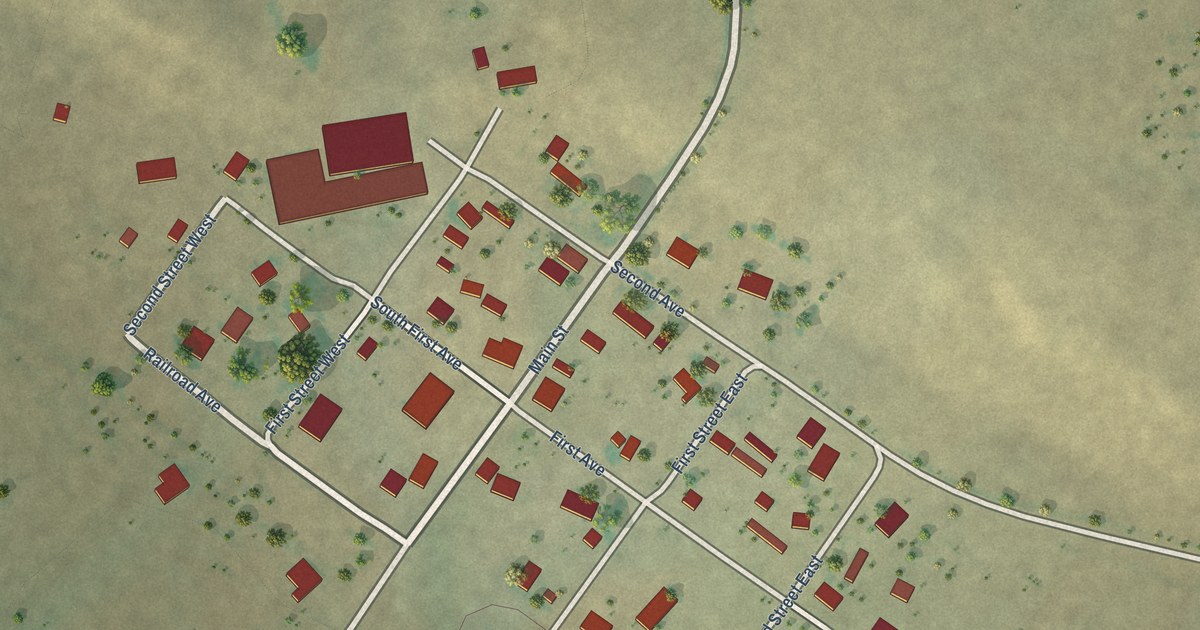 Map of Whitewater, Montana in 2026