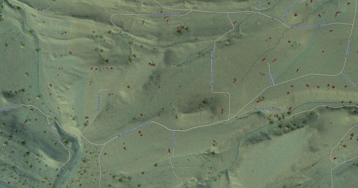 Map of Wineglass, Montana in 2026