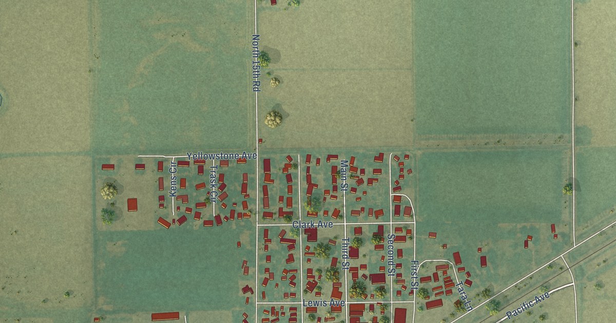 Map of Worden, Montana in 2026