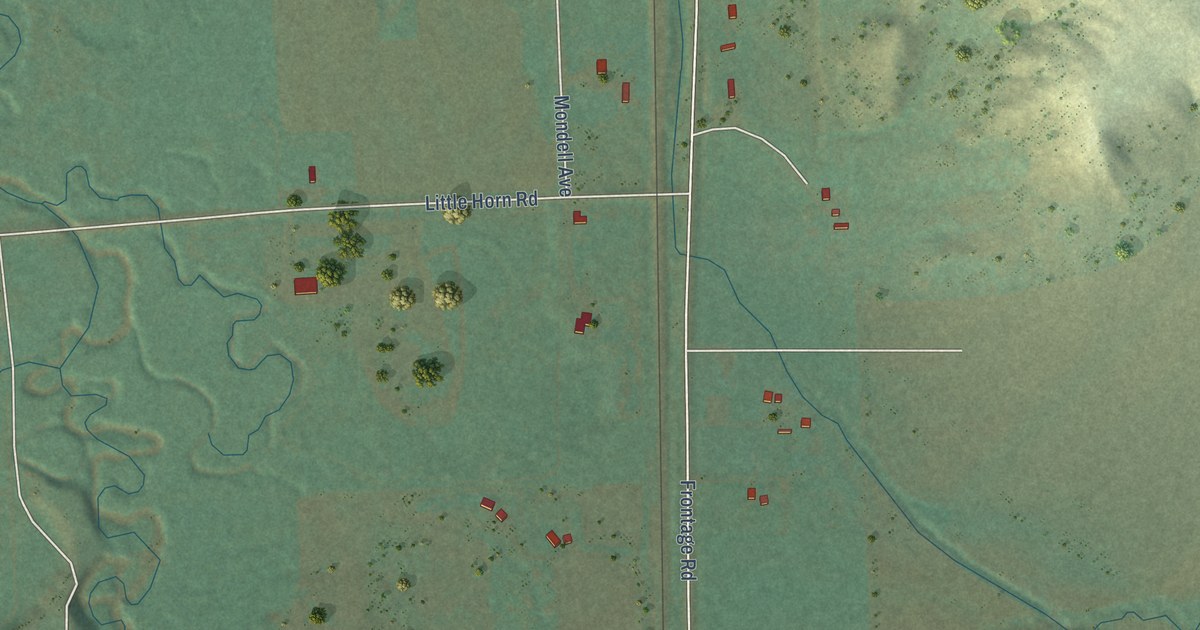 Map of Wyola, Montana in 2026