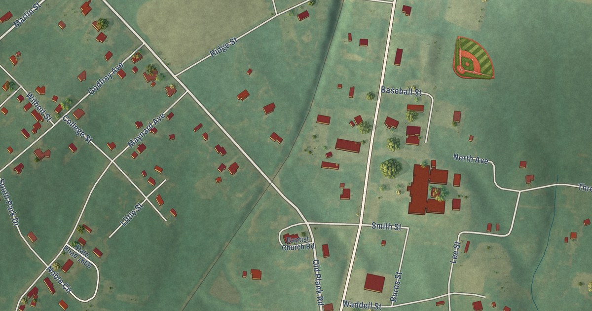 Map of Ansonville, North Carolina in 2026