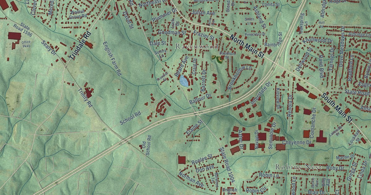 Map of Archdale, North Carolina in 2026