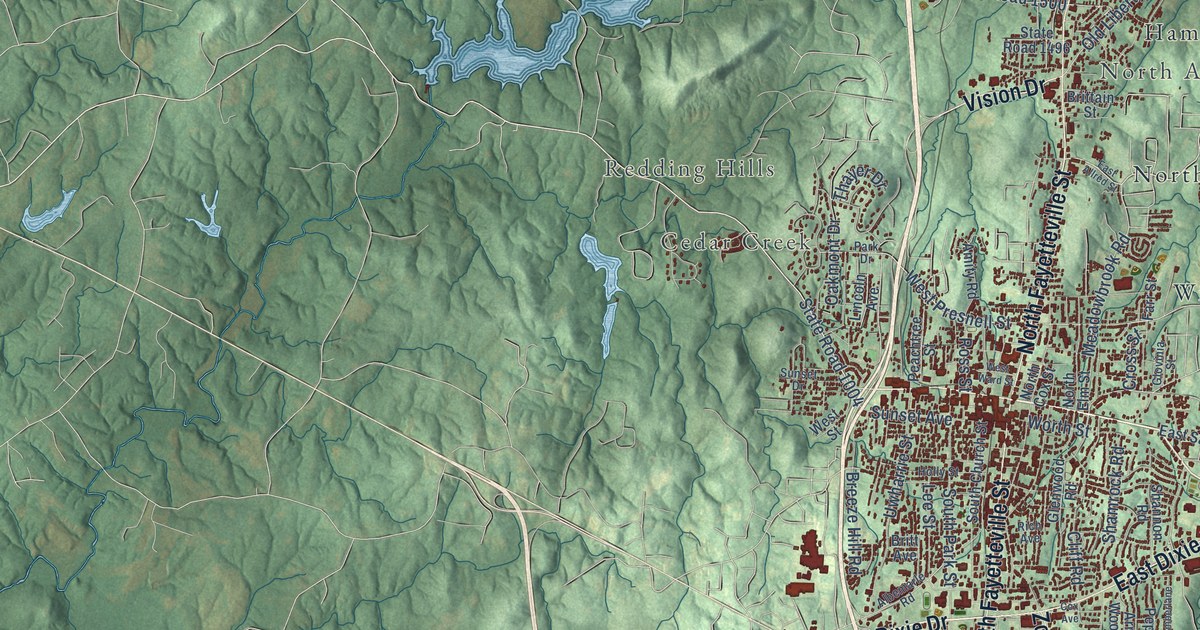 Map of Asheboro, North Carolina in 2026