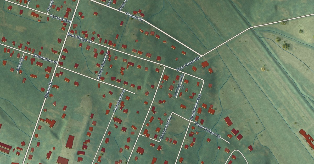 Map of Barker Heights, North Carolina in 2026