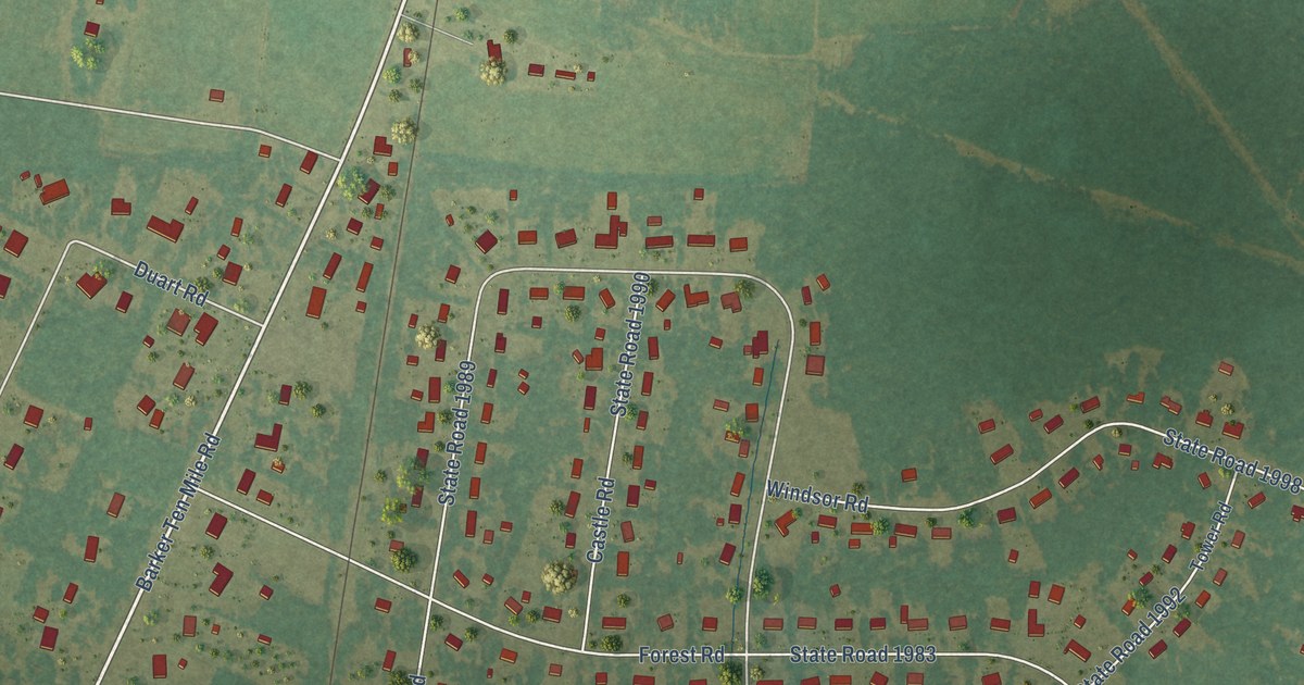 Map of Barker Ten Mile, North Carolina in 2026
