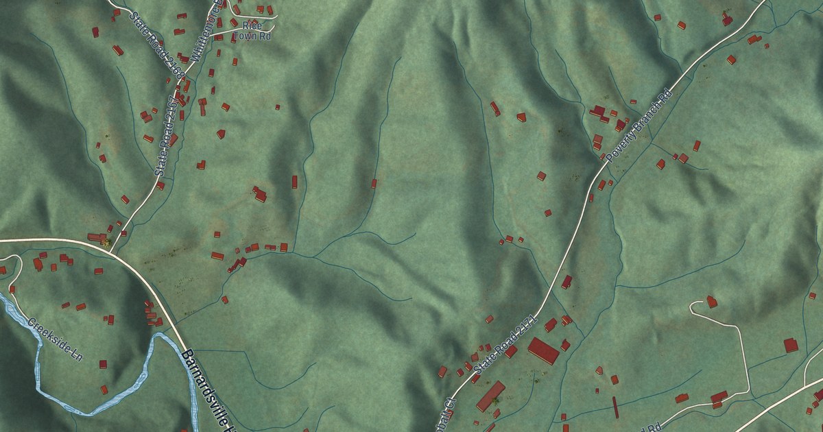 Map of Barnardsville, North Carolina in 2026