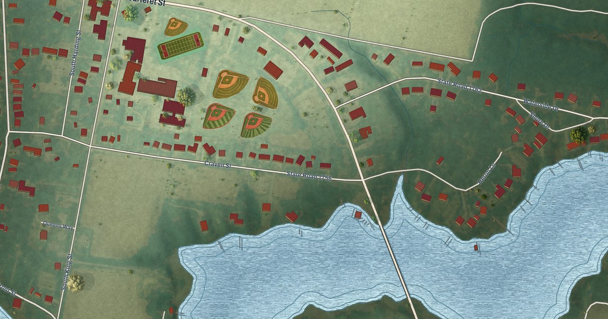Map of Bath, North Carolina in 2026