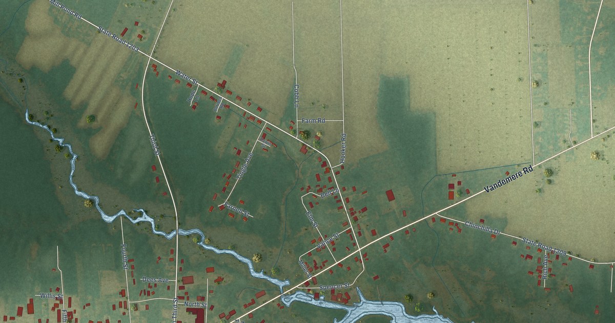 Map of Bayboro, North Carolina in 2026