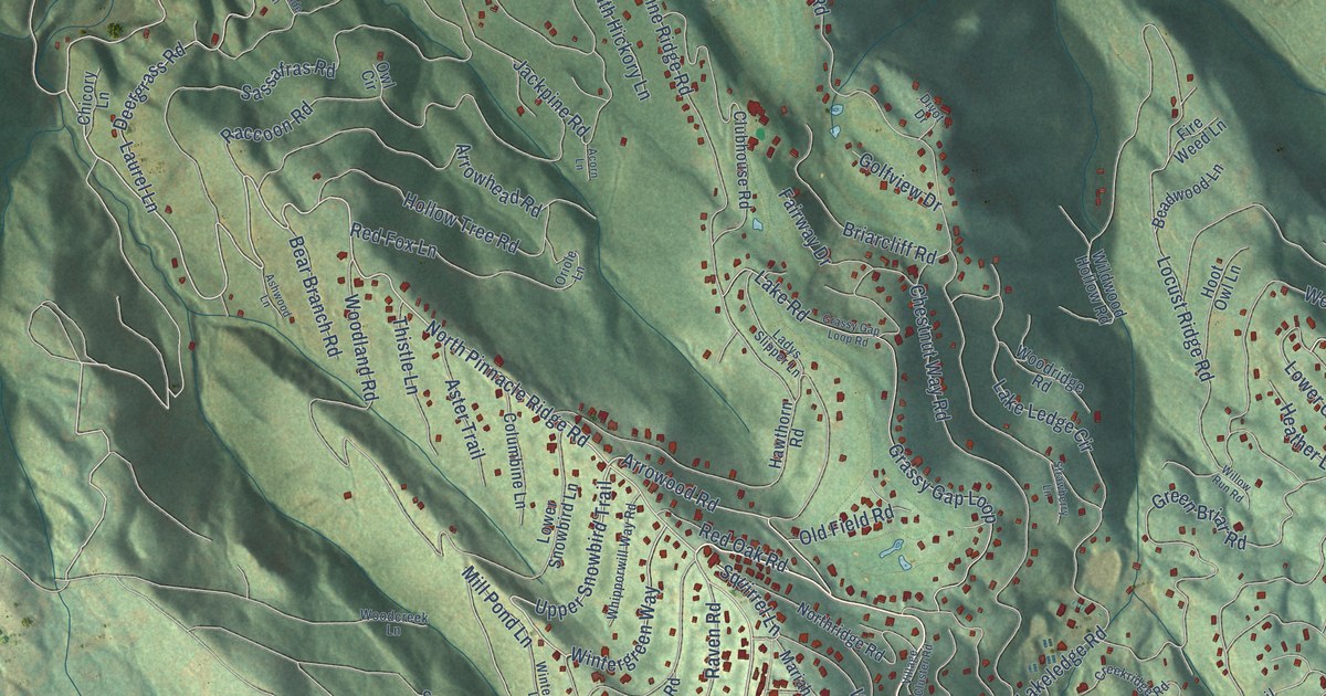 Map of Beech Mountain, North Carolina in 2026