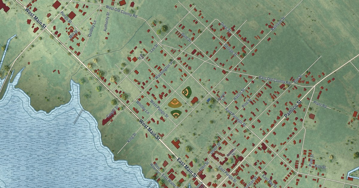 Map of Belhaven, North Carolina in 2026