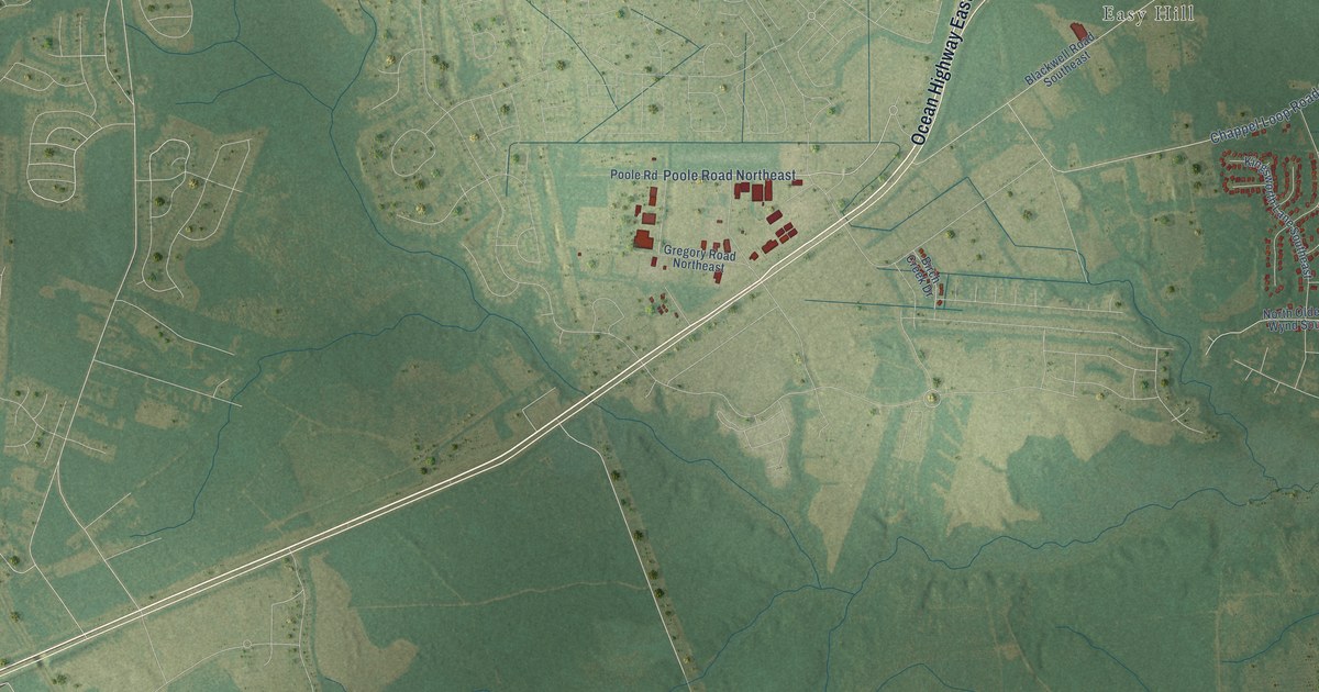 Map of Belville, North Carolina in 2026