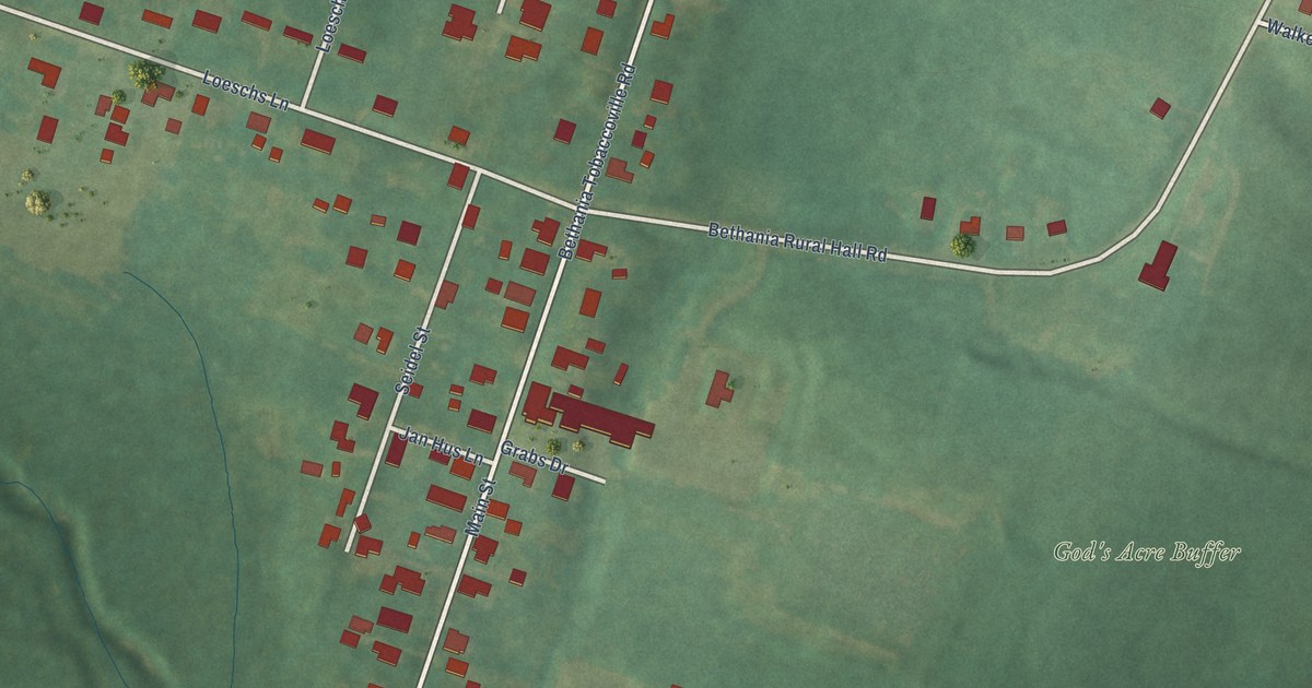 Map of Bethania, North Carolina in 2026