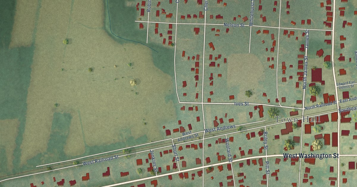 Map of Bethel, North Carolina in 2026
