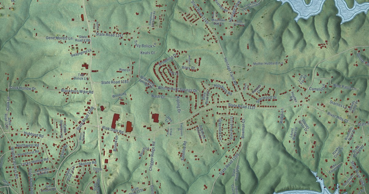 Map of Bethlehem, North Carolina in 2026