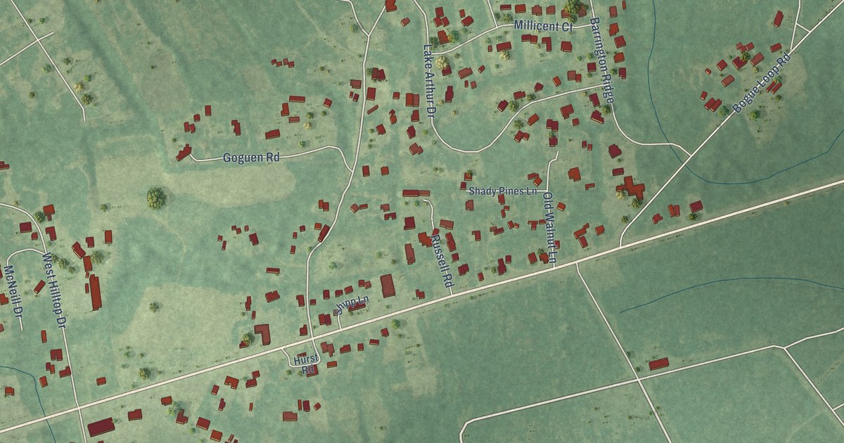 Map of Bogue, North Carolina in 2026