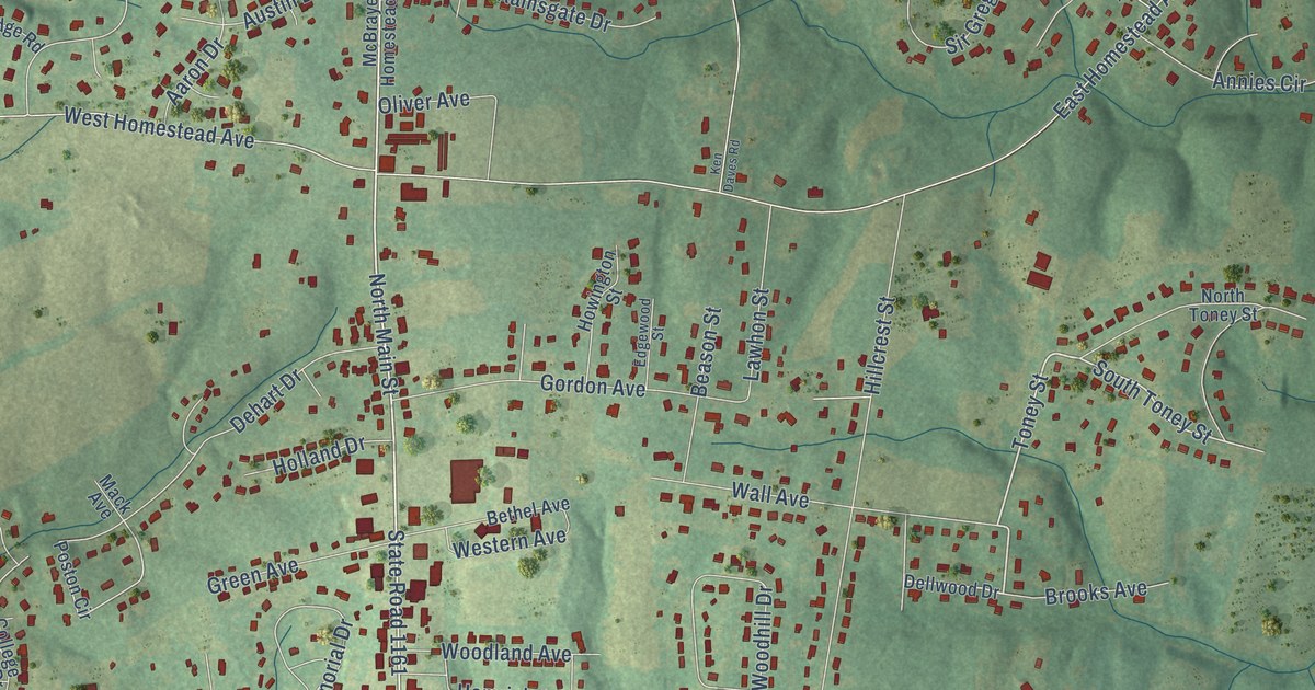 Map of Boiling Springs, North Carolina in 2026