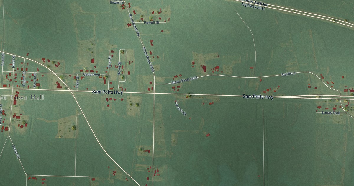 Map of Bolton, North Carolina in 2026