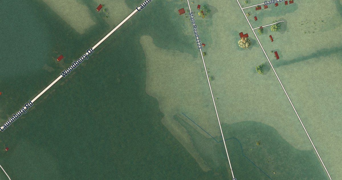 Map of Bowmore, North Carolina in 2026