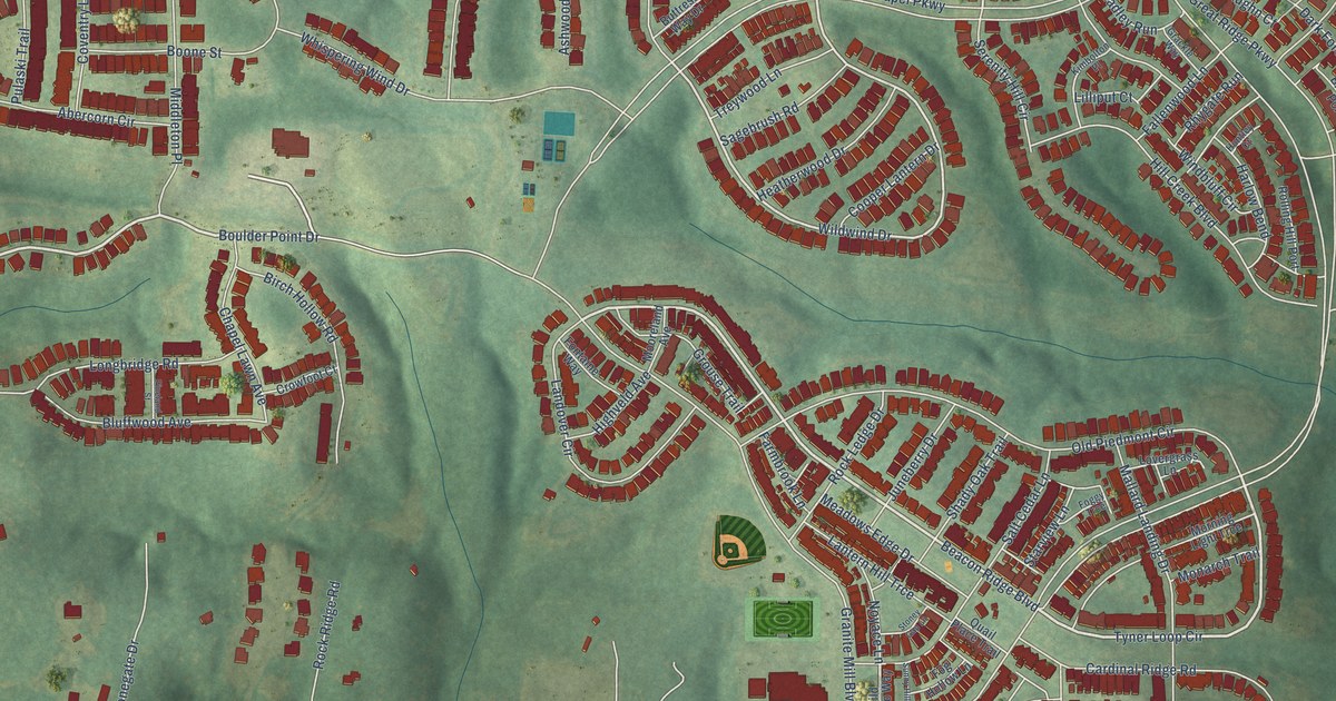 Map of Briar Chapel, North Carolina in 2026